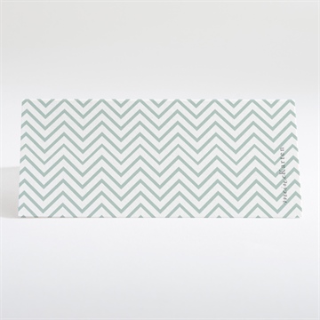 Tischkarte Hochzeit zickzack - Vue 2