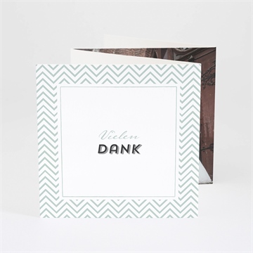 Dankeskarte Hochzeit zickzack