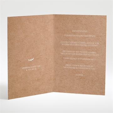 Menükarte Hochzeit rund um die spitze - Vue 2