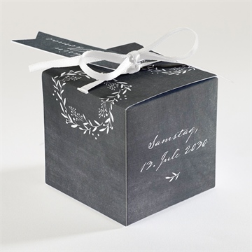 Geschenkbox Hochzeit gravur auf schiefertafel - Vue 2