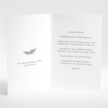 Menükarte Hochzeit verknüpft - Vue 2