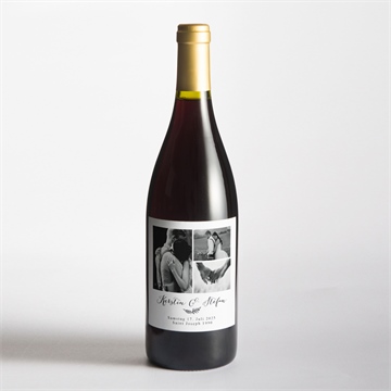 Flaschenetikett Hochzeit verknüpft - vue 2