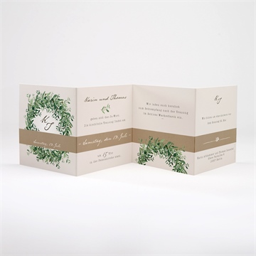 Hochzeitseinladung frühlingskranz - Vue 2