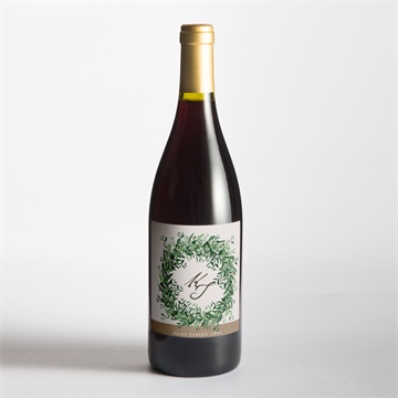 Flaschenetikett Hochzeit frühlingskranz - Vue 2