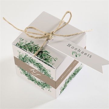 Geschenkbox Hochzeit frühlingskranz - vue 3