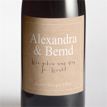 Flaschenetikett Hochzeit ref. N3001327