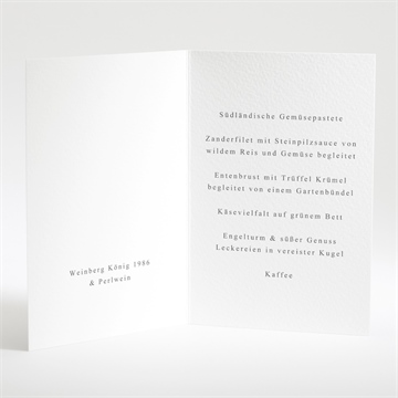 Menükarte Hochzeit natürlich verbunden - Vue 2