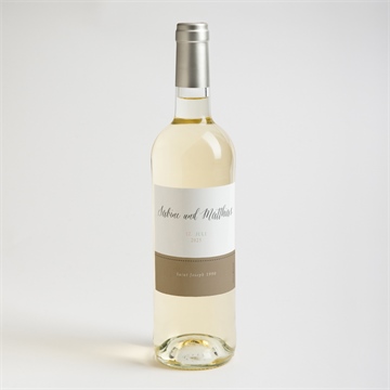 Flaschenetikett Hochzeit natürlich verbunden - vue 2