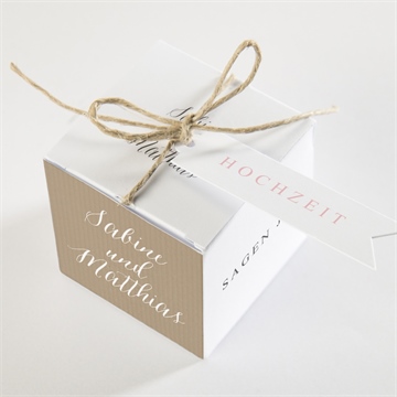 Geschenkbox Hochzeit natürlich verbunden - vue 3