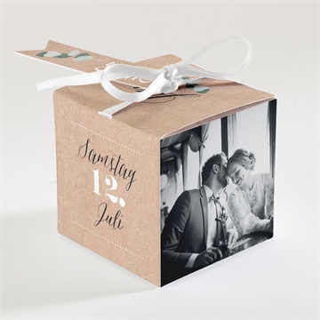 Geschenkbox Hochzeit eukalyptus rustikal - Vue 2