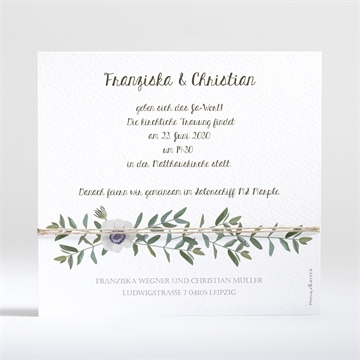 Hochzeitseinladung zarte blüte - Vue 2