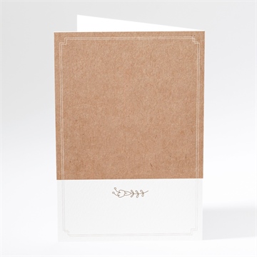 Menükarte Hochzeit vertrauen - Sicht 3