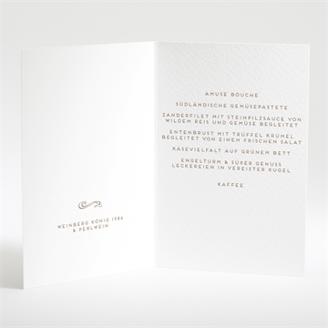 Menükarte Hochzeit vertrauen - Vue 2