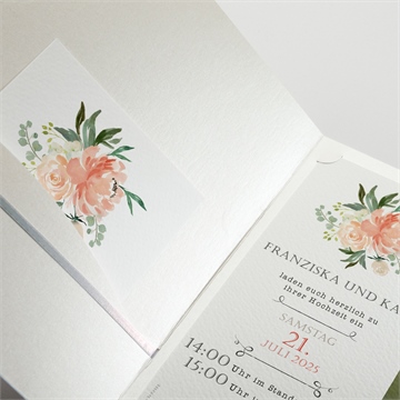 Hochzeitseinladung romantische rosen - vue 3