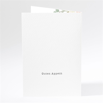 Menükarte Hochzeit romantische rosen - Sicht 3