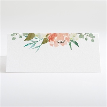 Tischkarte Hochzeit romantische rosen - Tischkarte Rückseite