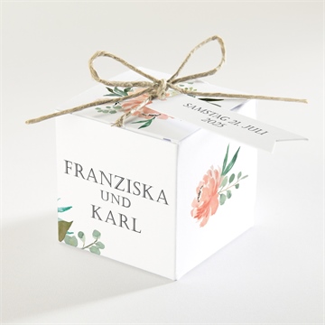 Geschenkbox Hochzeit romantische rosen