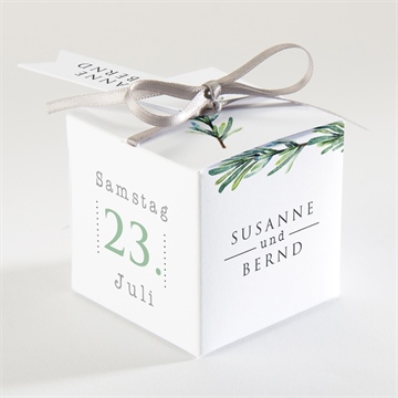 Geschenkbox Hochzeit rosmarin zweig - Vue 2