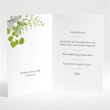 Menükarte Hochzeit frühlingstafel - Vue 2