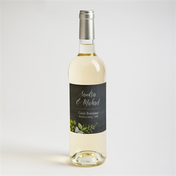 Flaschenetikett Hochzeit frühlingstafel - vue 2