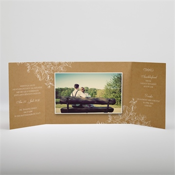 Hochzeitseinladung weiße blüten - Vue 2