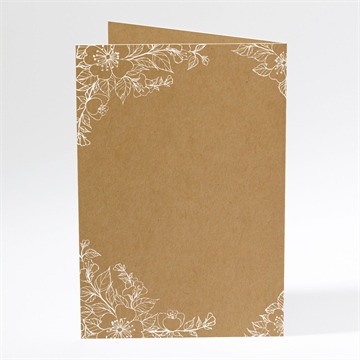 Menükarte Hochzeit weiße blüten - vue 3