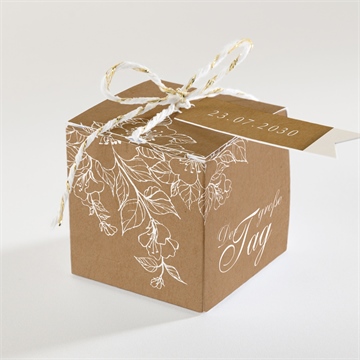 Geschenkbox Hochzeit weiße blüten