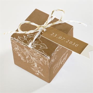 Geschenkbox Hochzeit weiße blüten - Vue 3