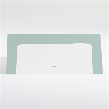 Tischkarte Taufe blumenalphabet junge - Dos du marque-place