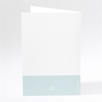 Menükarte Taufe blaue poetik - Dos du menu