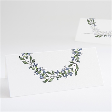 Tischkarte Hochzeit retrokranz