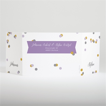 Hochzeitseinladung konfettiregen - Vue 3