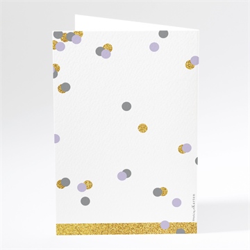 Menükarte Hochzeit konfettiregen - Vue 3