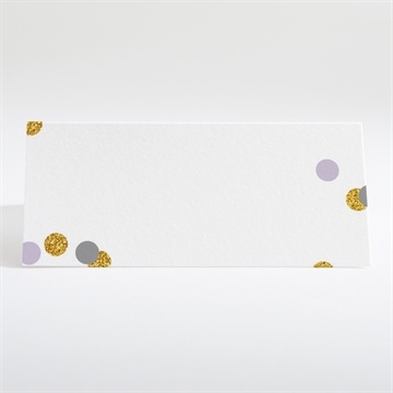 Tischkarte Hochzeit konfettiregen - Tischkarte Rückseite