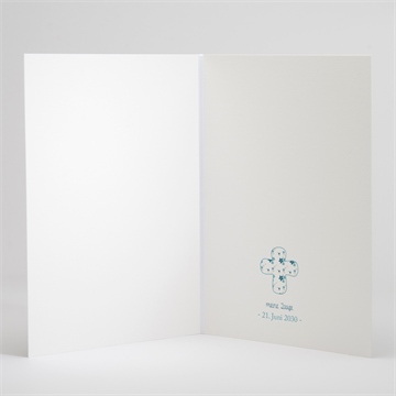 Kirchenheft Taufe blaue schleife - Sicht 3