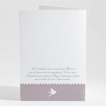 Kirchenheft Taufe vogelgesang junge - Sicht 4