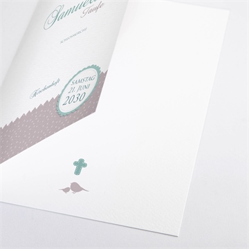 Kirchenheft Taufe vogelgesang junge - Sicht 2