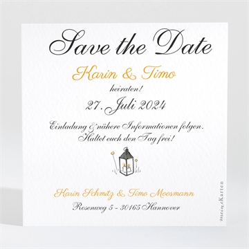 Save the Date Karte sommerhochzeit