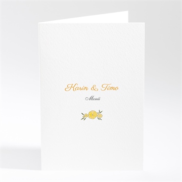 Menükarte Hochzeit sommerhochzeit