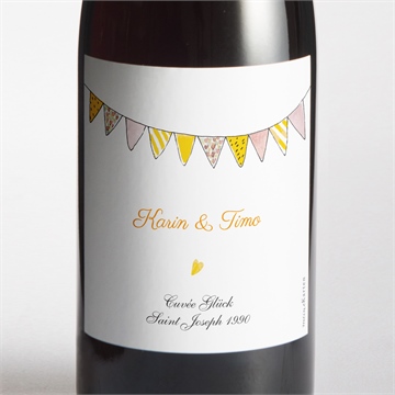 Flaschenetikett Hochzeit sommerhochzeit