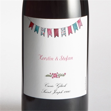 Flaschenetikett Hochzeit hochzeitspaar