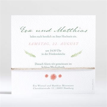 Hochzeitseinladung blume - Vue 2