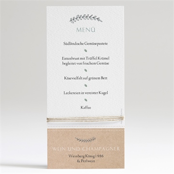 Menükarte Hochzeit perfekt geplant - Vue 2