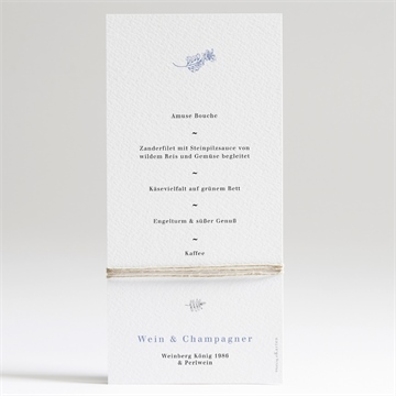 Menükarte Hochzeit herbarium - Vue 2