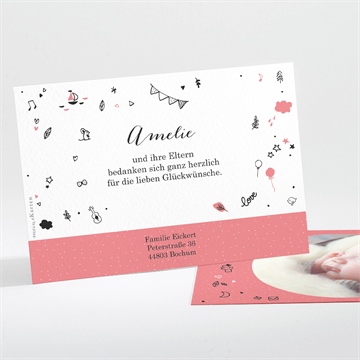 Dankeskarte Geburt ref. N111218