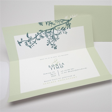 Hochzeitseinladung greenery - vue 3