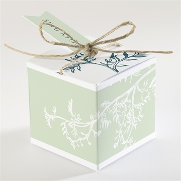 Geschenkbox Hochzeit greenery - Sicht 2