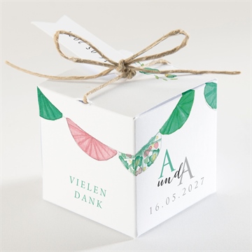 Geschenkbox Hochzeit girlande - vue 2