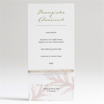 Menükarte Hochzeit englischer garten - Vue 2