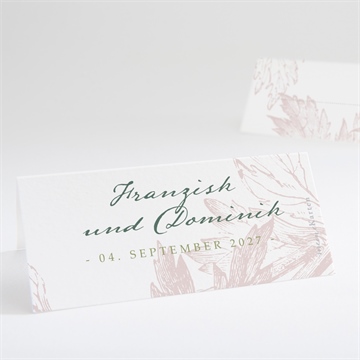 Tischkarte Hochzeit englischer garten